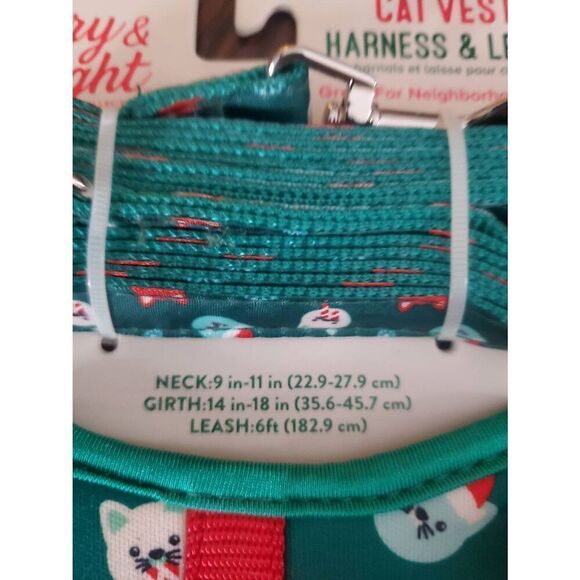 NWT MERRY AND BRIGHT CAT VEST AND HARNESS - Picture 4 of 6